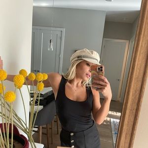 Brixton fiddler cap cream color